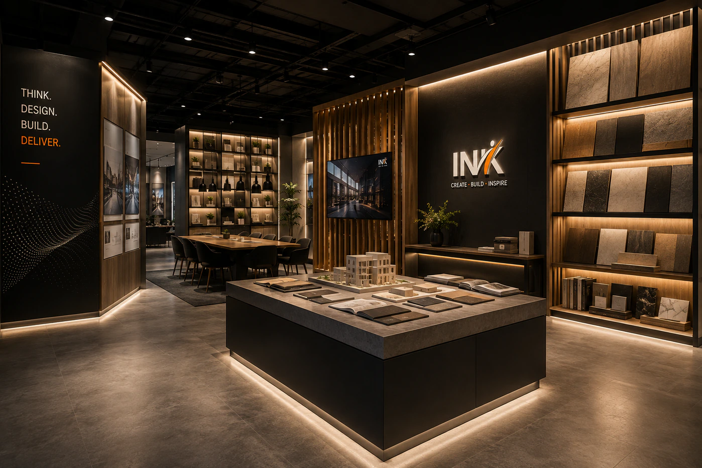 Studi konsep: Showroom material